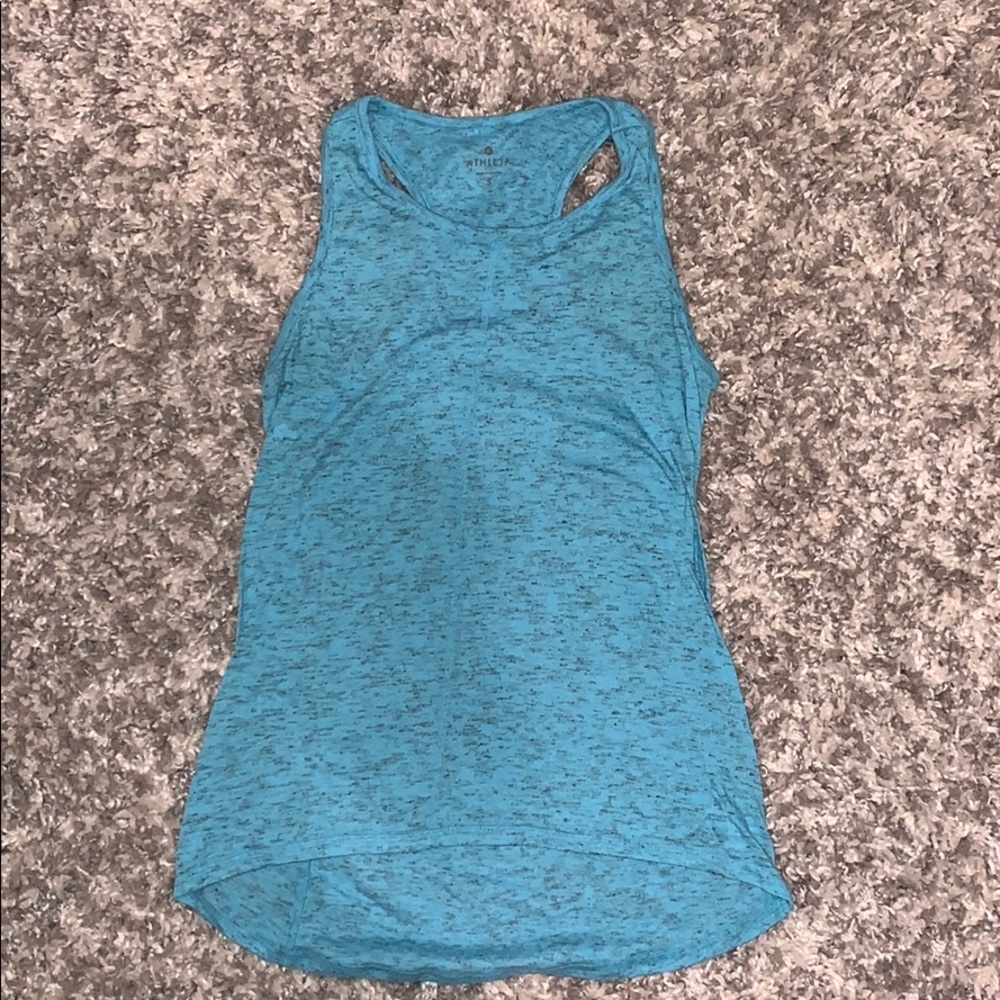 Blue speckled athleta workout tank